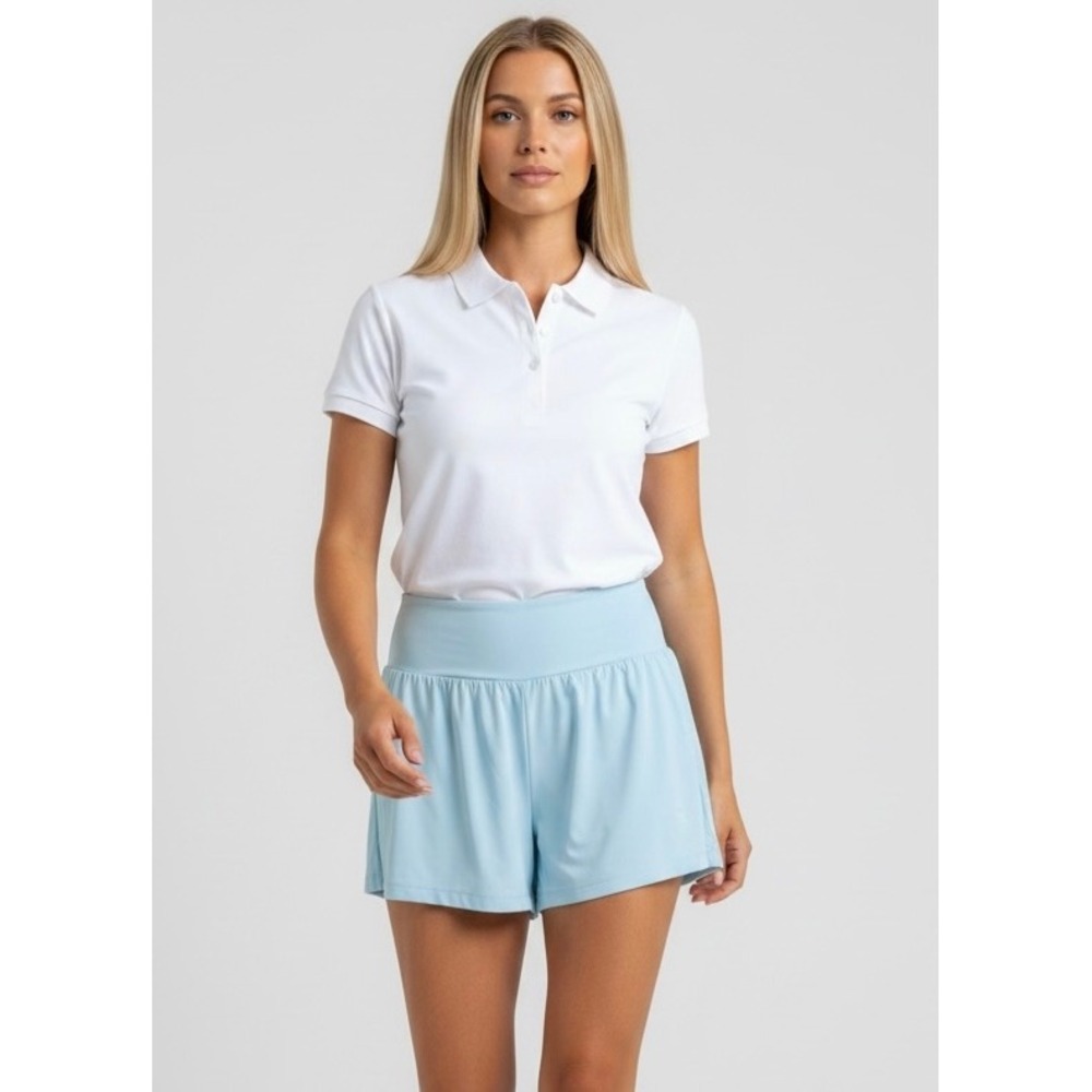 Halara Light Blue 2-in-1 Flowy Athletic Shorts XL Long High Waisted Activewear